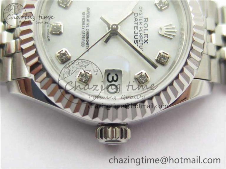 Durable Datejust 28mm 279174 SS BP Maker Best Edition White Crystal Dial on SS Jubilee Bracelet ETA 10317