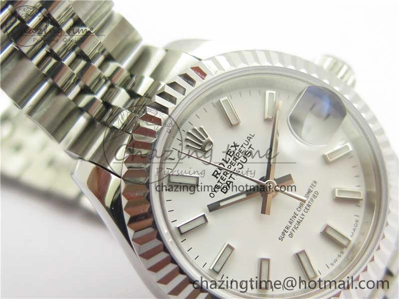 Datejust 28mm 279174 SS BP Maker Best Edition White Dial on SS Jubilee Bracelet ETA Sophisticated 2595
