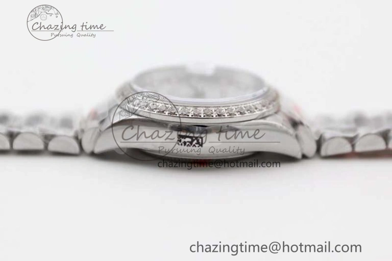 Datejust 28mm 279179 SS Crystals TWF Best Edition Silver Dial Star Crystals Markers on SS Oyster Bracelet NH Flexible 2145