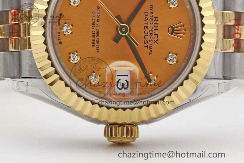 HighPerformance Datejust 28mm 279179 SS YG TWF Best Edition Gold Diamonds Markers Dial on SS YG Jubilee Bracelet NH 10190