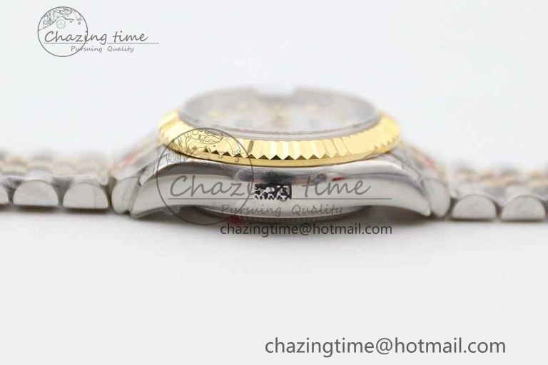 Lightweight Datejust 28mm 279179 SS YG TWF Best Edition White Diamonds Markers Dial on SS YG Jubilee Bracelet NH 10192