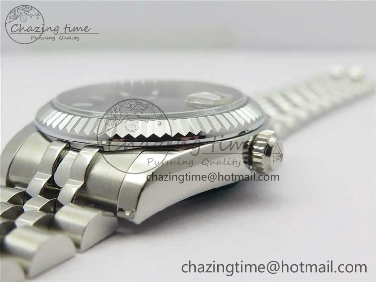 Modern Datejust 31mm 178274 SS GSF Best Edition Black Stick Markers Dial on SS Jubilee Bracelet SEIKO NH05A 3049