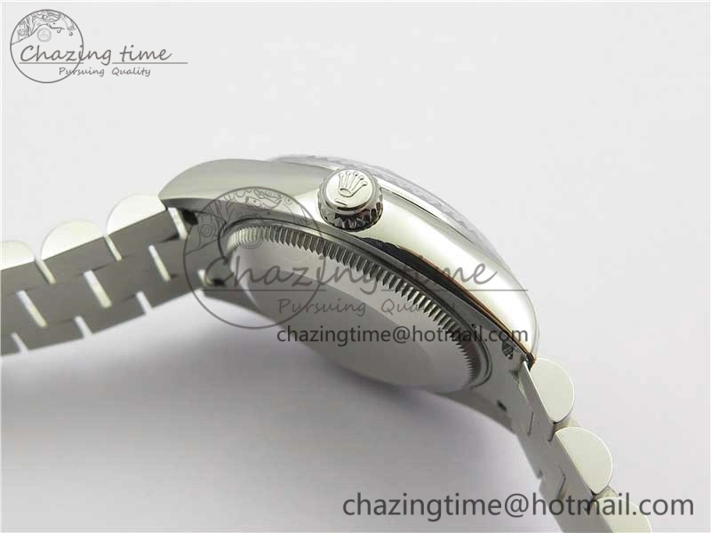Neat Datejust 31mm 178274 SS GSF Best Edition Blue Crystal Markers Dial on SS President Bracelet SEIKO NH05A 10502