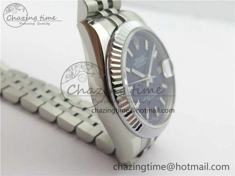 Breathable Datejust 31mm 178274 SS GSF Best Edition Blue Stick Markers Dial on SS Jubilee Bracelet SEIKO NH05A 10496