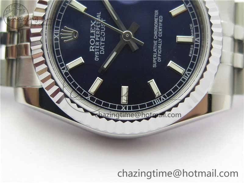 Breathable Datejust 31mm 178274 SS GSF Best Edition Blue Stick Markers Dial on SS Jubilee Bracelet SEIKO NH05A 10496