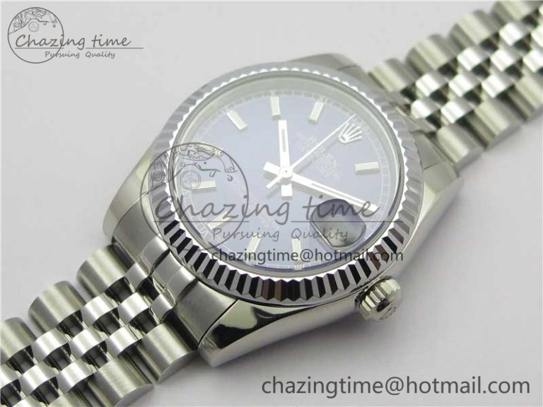 Breathable Datejust 31mm 178274 SS GSF Best Edition Blue Stick Markers Dial on SS Jubilee Bracelet SEIKO NH05A 10496