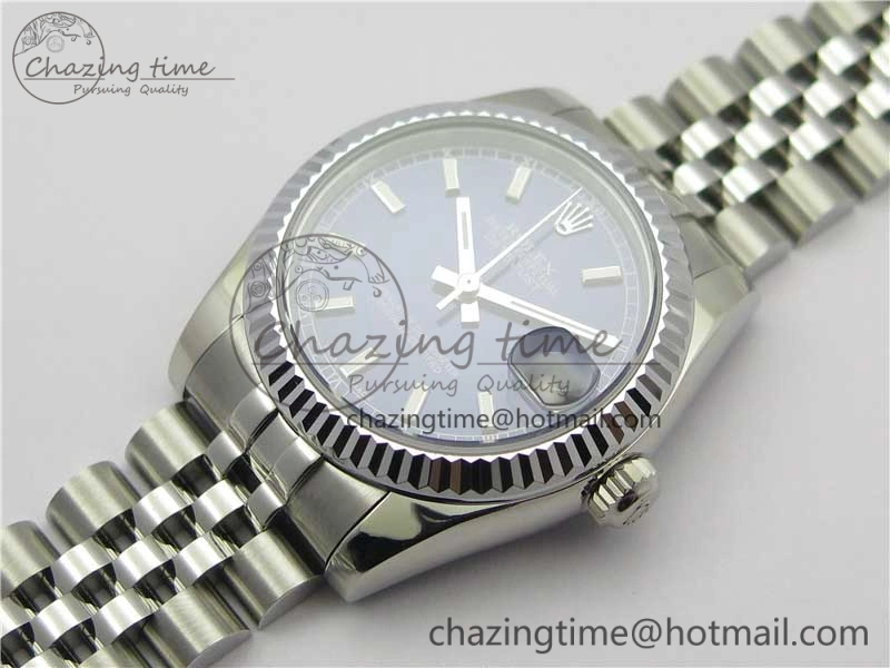 Breathable Datejust 31mm 178274 SS GSF Best Edition Blue Stick Markers Dial on SS Jubilee Bracelet SEIKO NH05A 10496