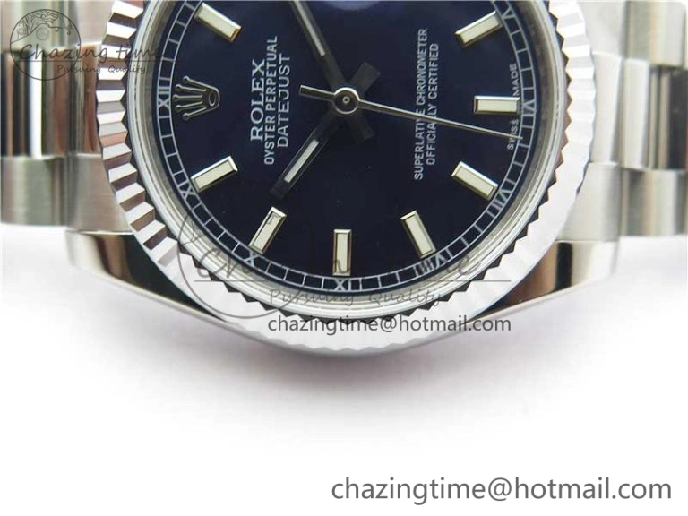 SmoothTexture Datejust 31mm 178274 SS GSF Best Edition Blue Stick Markers Dial on SS President Bracelet SEIKO NH05A 3057