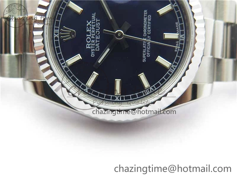 SmoothTexture Datejust 31mm 178274 SS GSF Best Edition Blue Stick Markers Dial on SS President Bracelet SEIKO NH05A 3057
