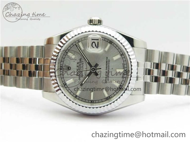 EyeCatching Datejust 31mm 178274 SS GSF Best Edition Silver Stick Markers Dial on SS Jubilee Bracelet SEIKO NH05A 3046