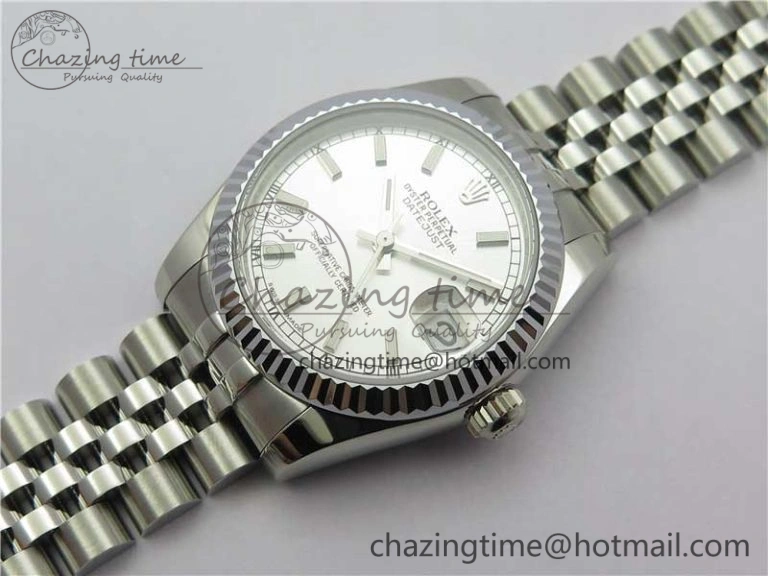 EyeCatching Datejust 31mm 178274 SS GSF Best Edition Silver Stick Markers Dial on SS Jubilee Bracelet SEIKO NH05A 3046