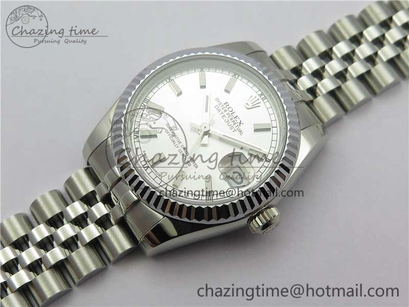 EyeCatching Datejust 31mm 178274 SS GSF Best Edition Silver Stick Markers Dial on SS Jubilee Bracelet SEIKO NH05A 3046