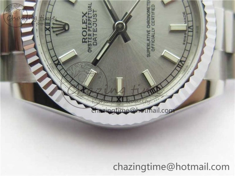 Datejust 31mm 178274 SS GSF Best Edition Silver Stick Markers Dial on SS President Bracelet SEIKO NH05A WrinkleFree 3056