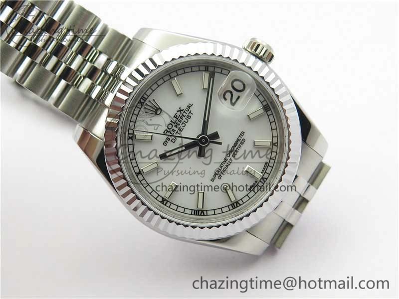 Datejust 31mm 178274 SS GSF Best Edition White Stick Markers Dial on SS Jubilee Bracelet SEIKO NH05A Thermal 3051