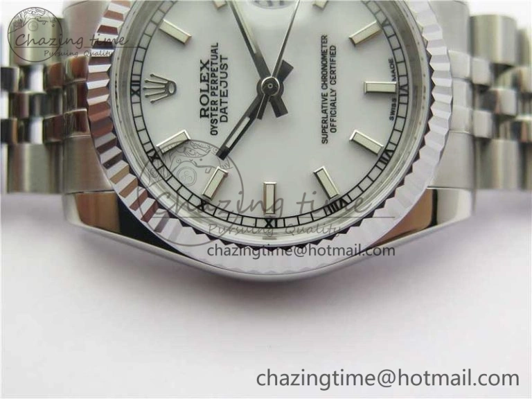 Datejust 31mm 178274 SS GSF Best Edition White Stick Markers Dial on SS Jubilee Bracelet SEIKO NH05A Thermal 3051