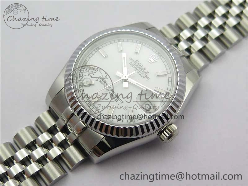 Datejust 31mm 178274 SS GSF Best Edition White Stick Markers Dial on SS Jubilee Bracelet SEIKO NH05A Thermal 3051