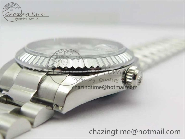 Datejust 31mm 178274 SS GSF Best Edition White Stick Markers Dial on SS President Bracelet SEIKO NH05A Stretchable 3059