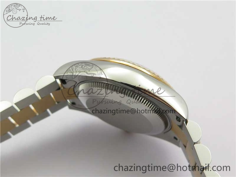 Datejust 31mm 178274 SS RG GSF Best Edition Brown Crystal Markers Dial on SS RG President Bracelet SEIKO NH05A EasyMatch 3050