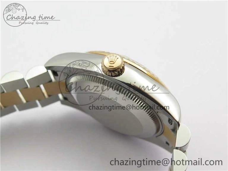Datejust 31mm 178274 SS RG GSF Best Edition Brown Crystal Markers Dial on SS RG President Bracelet SEIKO NH05A EasyMatch 3050