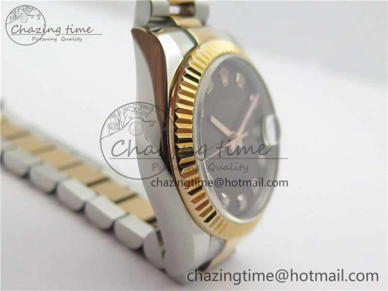 Datejust 31mm 178274 SS RG GSF Best Edition Brown Crystal Markers Dial on SS RG President Bracelet SEIKO NH05A EasyMatch 3050