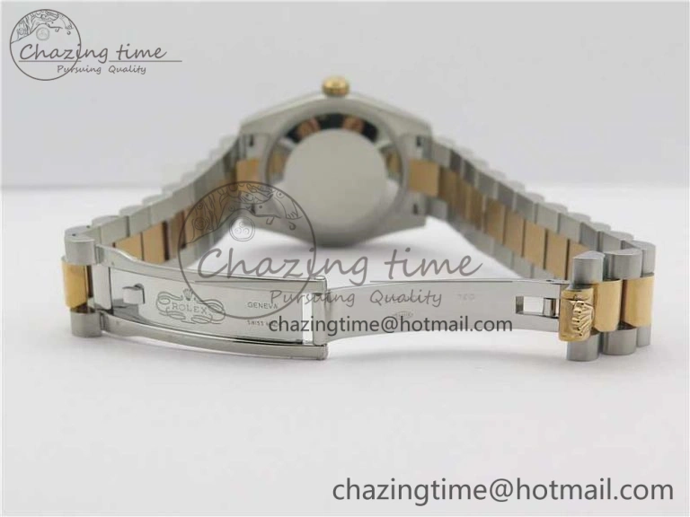 Datejust 31mm 178274 SS RG GSF Best Edition Brown Crystal Markers Dial on SS RG President Bracelet SEIKO NH05A EasyMatch 3050