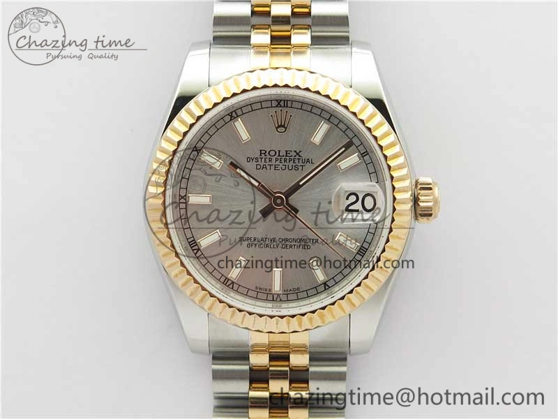 EasyCare Datejust 31mm 178274 SS RG GSF Best Edition Silver Dial on SS RG Jubilee Bracelet SEIKO NH05A 10492
