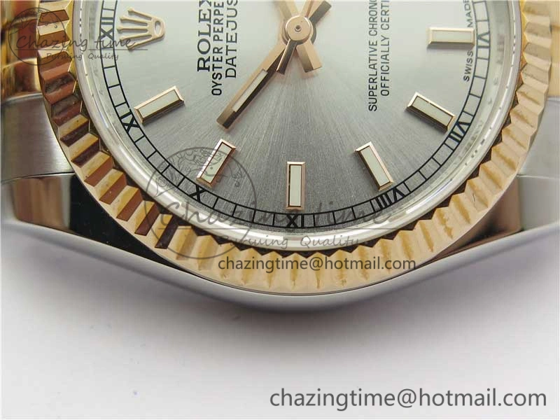 EasyCare Datejust 31mm 178274 SS RG GSF Best Edition Silver Dial on SS RG Jubilee Bracelet SEIKO NH05A 10492