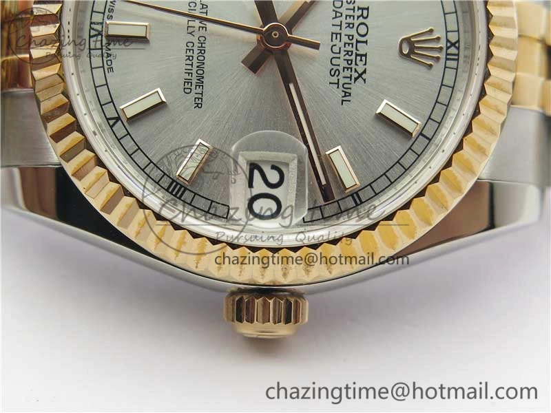 EasyCare Datejust 31mm 178274 SS RG GSF Best Edition Silver Dial on SS RG Jubilee Bracelet SEIKO NH05A 10492