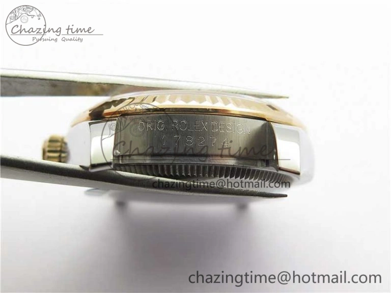 Chic Datejust 31mm 178274 SS RG GSF Best Edition Silver Stick Markers Dial on SS RG President Bracelet SEIKO NH05A 10503