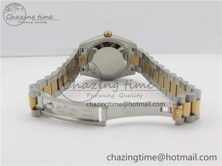 Chic Datejust 31mm 178274 SS RG GSF Best Edition Silver Stick Markers Dial on SS RG President Bracelet SEIKO NH05A 10503