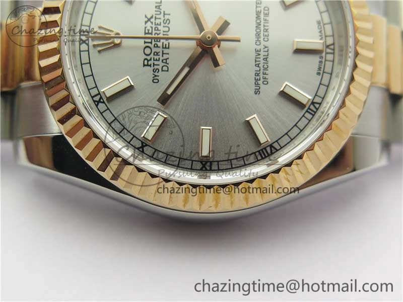 Chic Datejust 31mm 178274 SS RG GSF Best Edition Silver Stick Markers Dial on SS RG President Bracelet SEIKO NH05A 10503