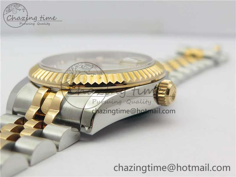 Soft Datejust 31mm 178274 SS RG GSF Best Edition White MOP Crystal Markers Dial on SS RG Jubilee Bracelet SEIKO NH05A 3040