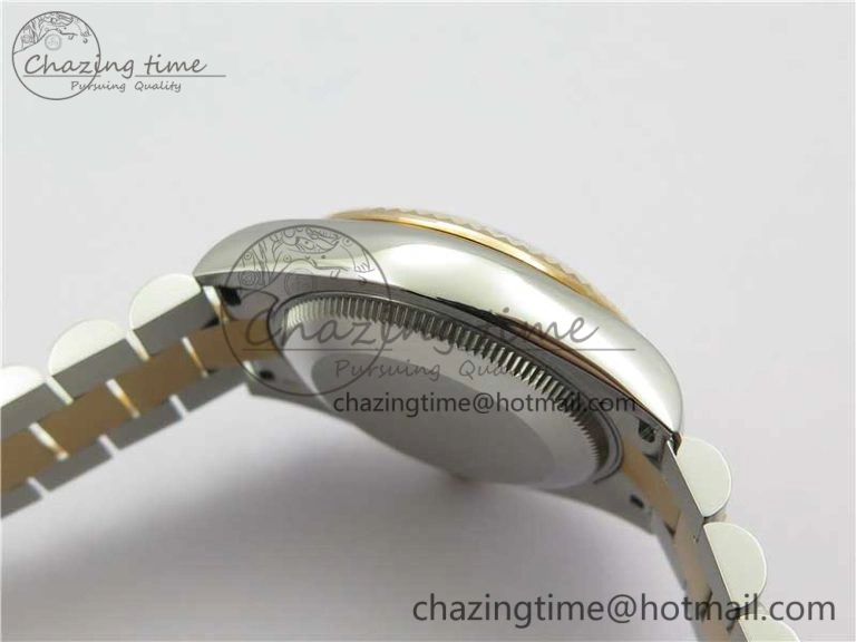 Datejust 31mm 178274 SS RG GSF Best Edition White MOP Crystal Markers Dial on SS RG President Bracelet SEIKO NH05A Neat 3053