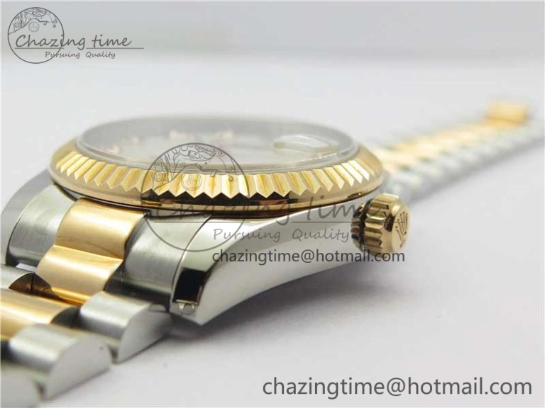 Datejust 31mm 178274 SS RG GSF Best Edition White MOP Crystal Markers Dial on SS RG President Bracelet SEIKO NH05A Neat 3053