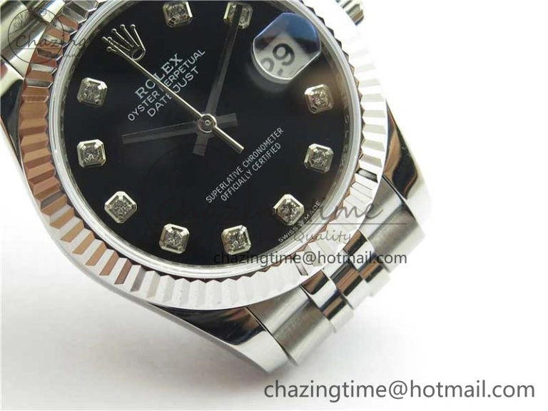 Datejust 31mm 278271 SS BP Maker Best Edition Black Crystal Dial on Jubilee Bracelet FastDry 2737