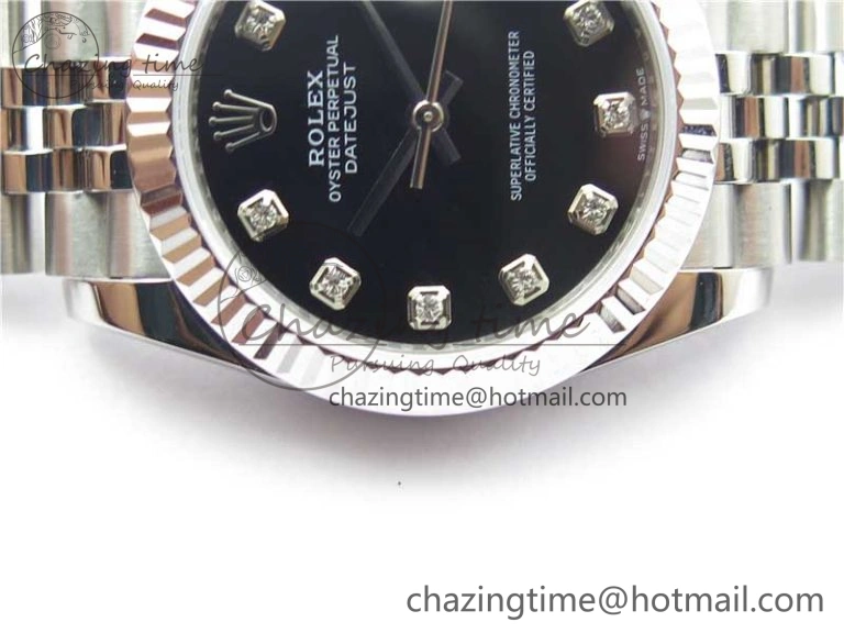 Datejust 31mm 278271 SS BP Maker Best Edition Black Crystal Dial on Jubilee Bracelet FastDry 2737