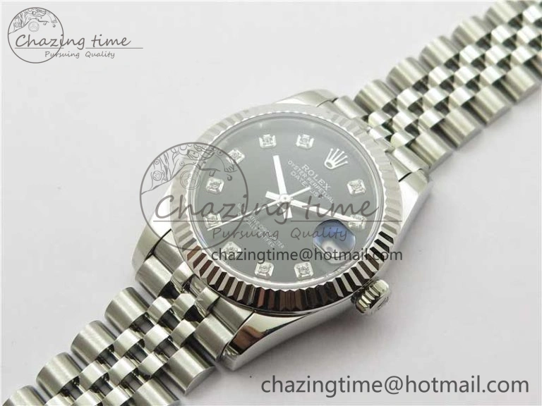 Datejust 31mm 278271 SS BP Maker Best Edition Black Crystal Dial on Jubilee Bracelet FastDry 2737