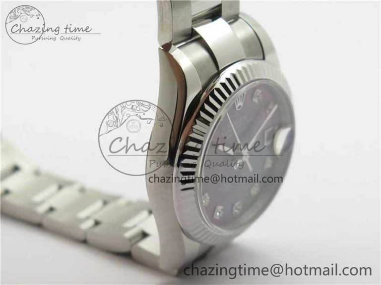 Datejust 31mm 278271 SS BP Maker Best Edition Black MOP Crystal Dial on Oyster Bracelet TimelessDesign 10423