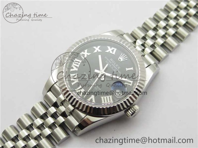QuickDry Datejust 31mm 278271 SS BP Maker Best Edition Black Roman Dial on Jubilee Bracelet 10399