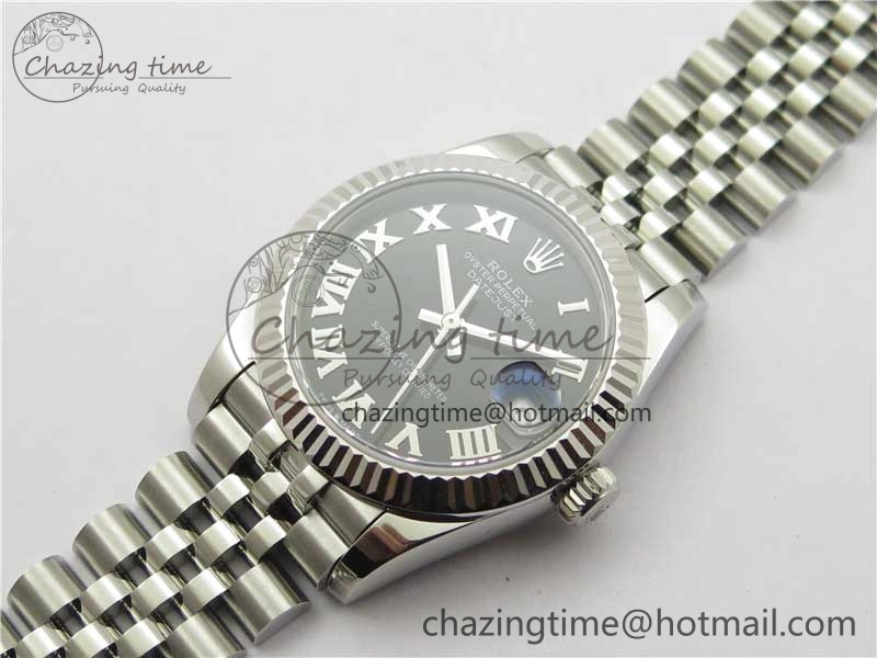 QuickDry Datejust 31mm 278271 SS BP Maker Best Edition Black Roman Dial on Jubilee Bracelet 10399