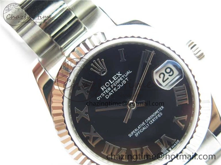 HighPerformance Datejust 31mm 278271 SS BP Maker Best Edition Black Roman Dial on Oyster Bracelet 2754