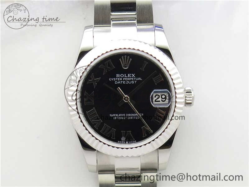 HighPerformance Datejust 31mm 278271 SS BP Maker Best Edition Black Roman Dial on Oyster Bracelet 2754