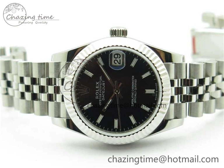 Neat Datejust 31mm 278271 SS BP Maker Best Edition Black Sticks Marker Dial on Jubilee Bracelet 10403