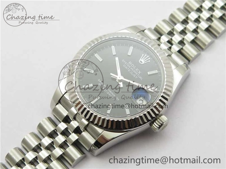 Neat Datejust 31mm 278271 SS BP Maker Best Edition Black Sticks Marker Dial on Jubilee Bracelet 10403