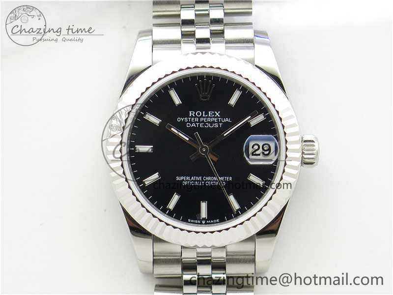 Neat Datejust 31mm 278271 SS BP Maker Best Edition Black Sticks Marker Dial on Jubilee Bracelet 10403