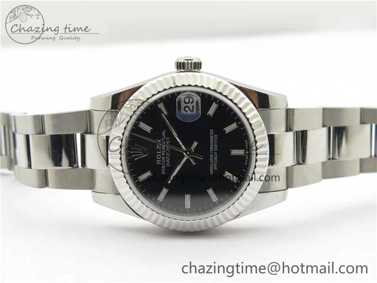 WaterResistant Datejust 31mm 278271 SS BP Maker Best Edition Black Sticks Marker Dial on Oyster Bracelet 2751