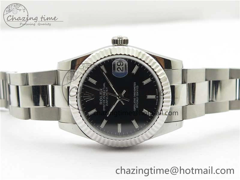 WaterResistant Datejust 31mm 278271 SS BP Maker Best Edition Black Sticks Marker Dial on Oyster Bracelet 2751