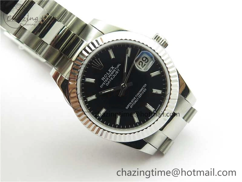 WaterResistant Datejust 31mm 278271 SS BP Maker Best Edition Black Sticks Marker Dial on Oyster Bracelet 2751