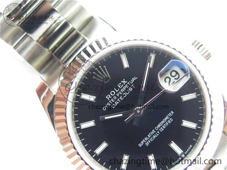 WaterResistant Datejust 31mm 278271 SS BP Maker Best Edition Black Sticks Marker Dial on Oyster Bracelet 2751