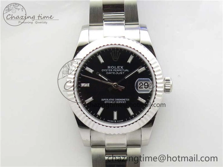 Datejust 31mm 278271 SS BP Maker Best Edition Black Sticks Marker Dial on Oyster Bracelet ComfortFit 10420